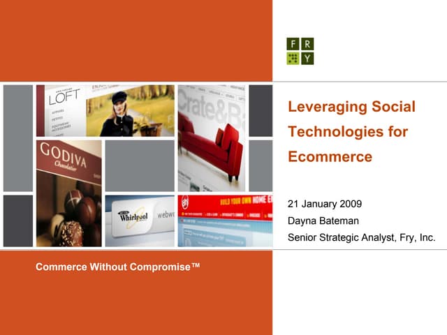 Ecommerce & the Social Web: Why it matters. What you can do.