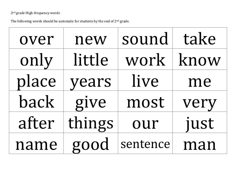 2nd Grade 101-200- Flash Cards