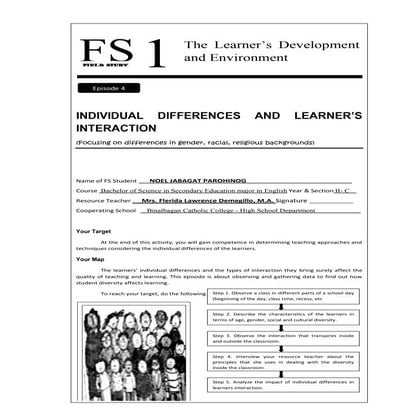 Fs 1 episode 4 individual differences and learners interaction