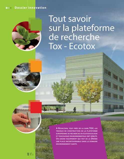 Plateforme de recherche Tox-Ecotox