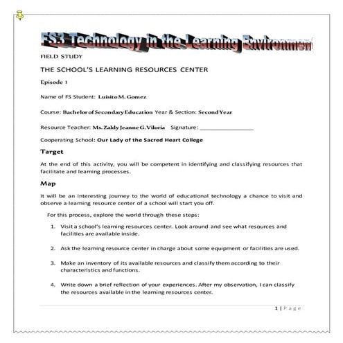 FS 3 - technology used in learning