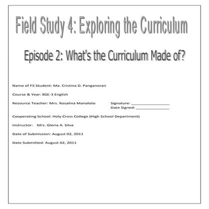 FS 4: Episode 2 | PDF