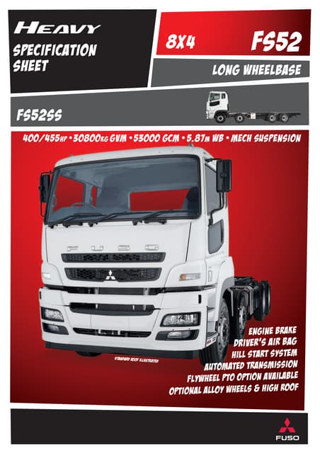 Fuso Trucks - Fv54 prime mover_tsh55_a | PDF