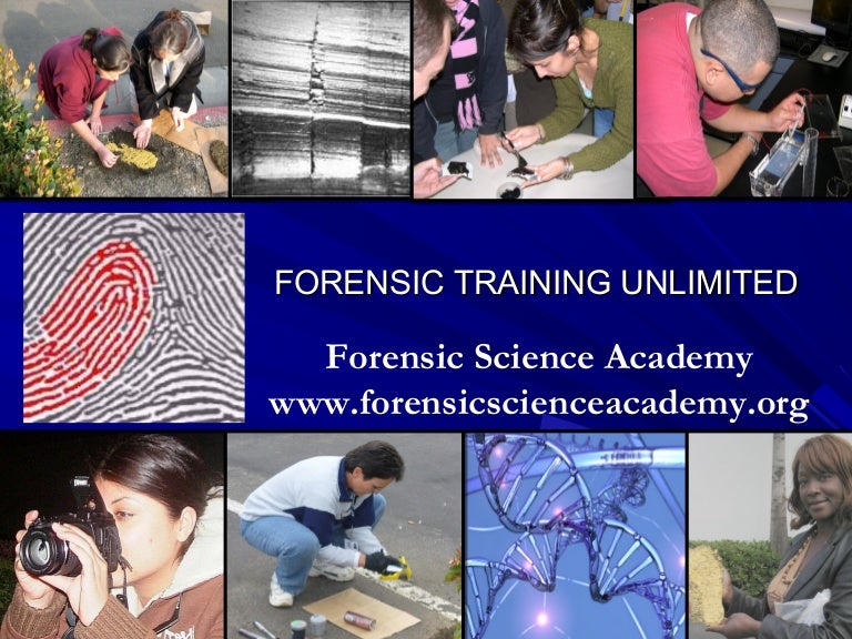 Modules in Forensic Science Academy