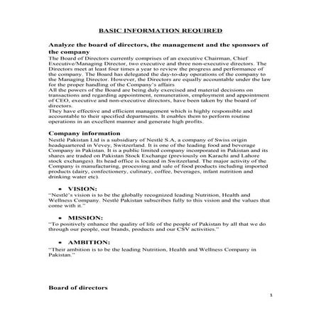 Fsa project basic information required