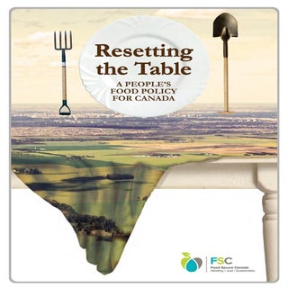 A People's Food Policy for Canada