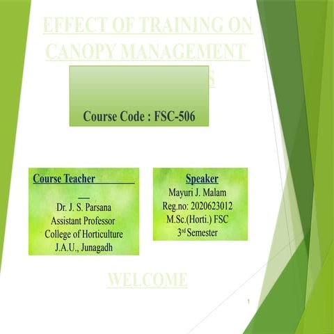 Canopy types and structures: Canopy Management.pptx