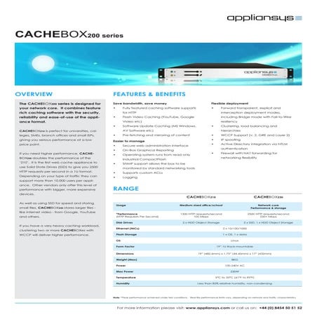 CACHEBOX200 series | PDF