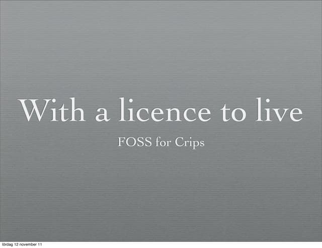 Ester Ytterbrink - FOSS for crips