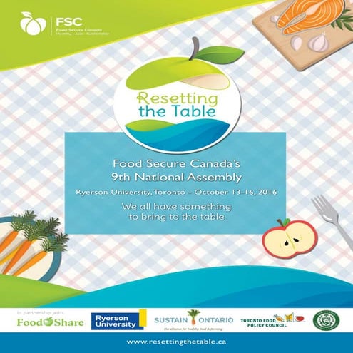 Resetting the Table - FSC's 9th Assembly (Toronto - October 13-16, 2016)