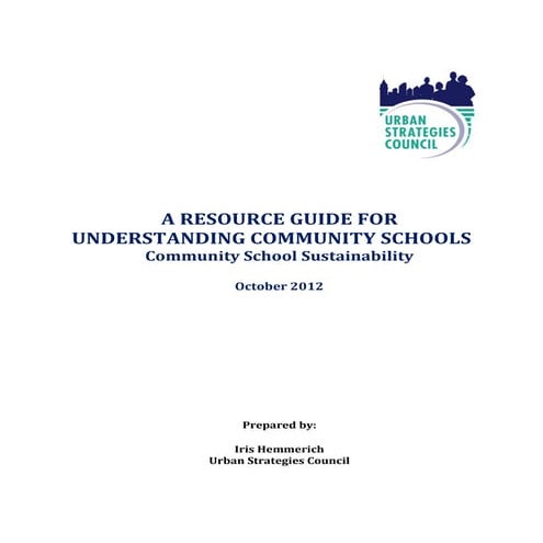 Community School Sustainability | PDF