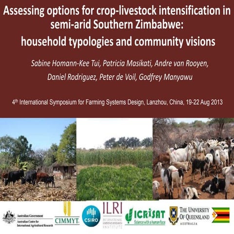 Assessing options for crop-livestock intensification in semi-arid Southern Zi...