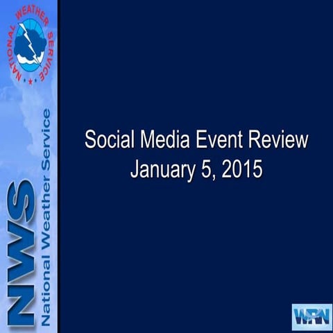 January 5th Social Media Review and Practices