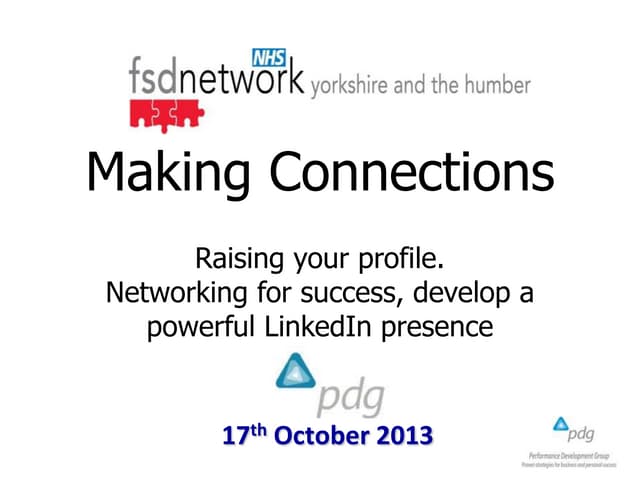 Raising your Professional NHS profile with LinkedIn