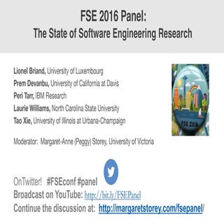 FSE 2016 Panel: The State of Softwa...
