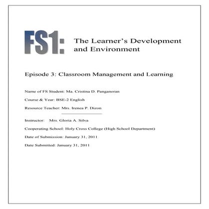 FS 1 Episode 3 | DOCX