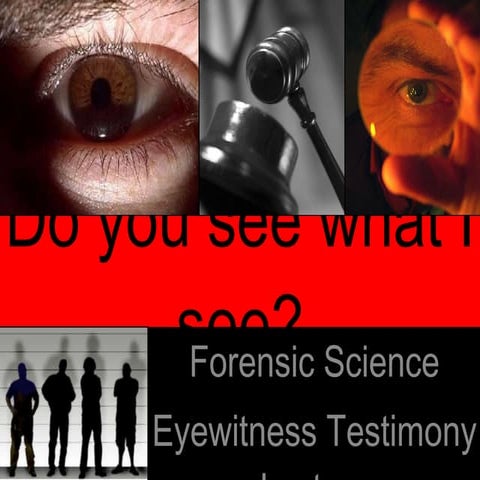 Forensics-eyewitness notes