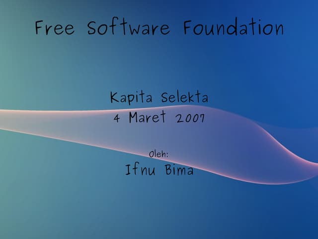 Free Software Foundation,FSF,Opensource