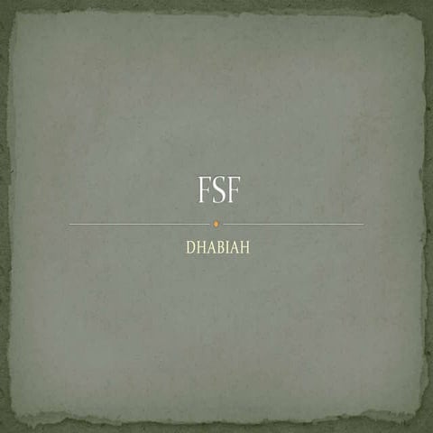 Fsf exam | PPTX