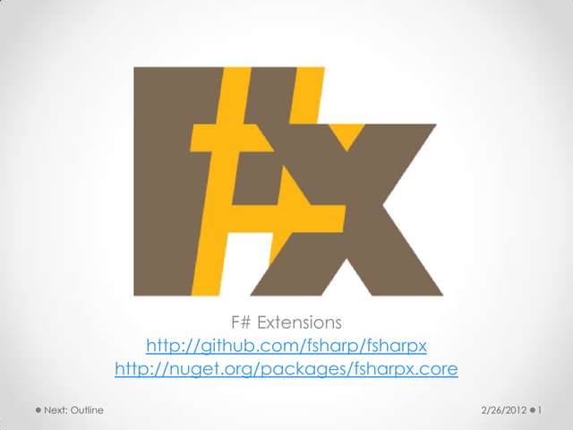 Introduction to F#x