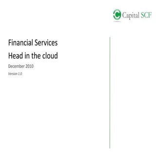 Financial Services - Head in the Cloud