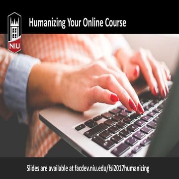 Humanizing Your Online Course