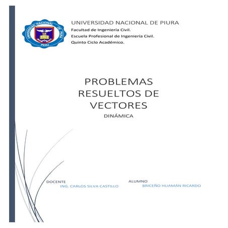 PROBLEMAS RESUELTOS DE VECTORES