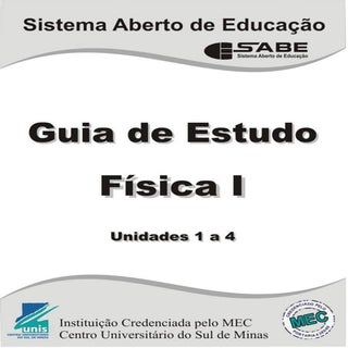 Física i   unidade 1 a 4