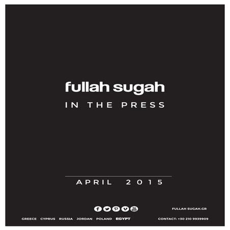 Fullah Sugah in the press April 2015