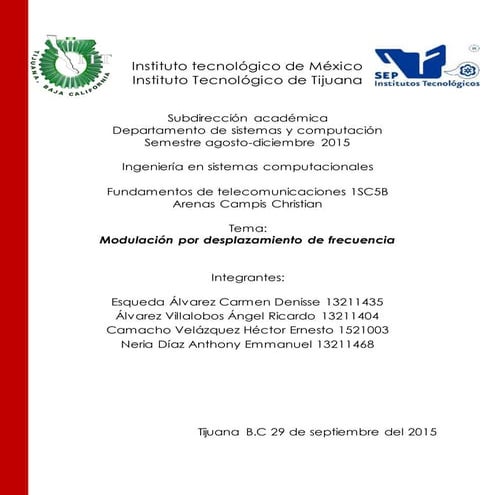 Modulación por desplazamiento de frecuencia