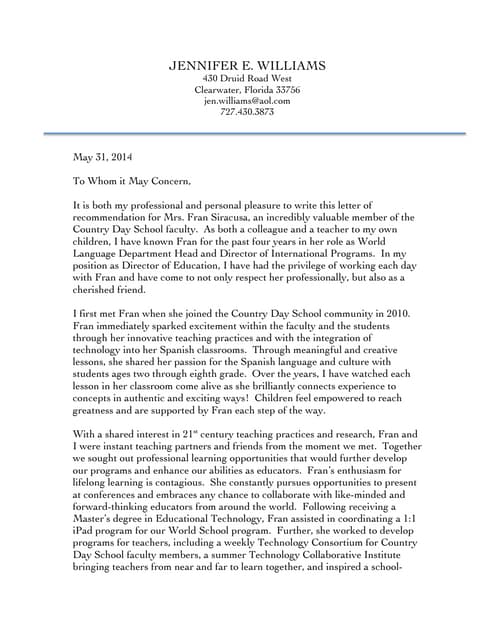 letter of recommendation jh siracusa uf letter of recommendation