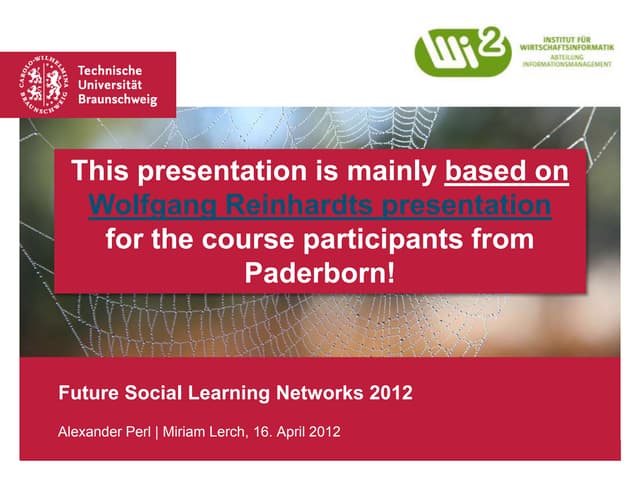 FSLN12 Kick-Off, TU Braunschweig