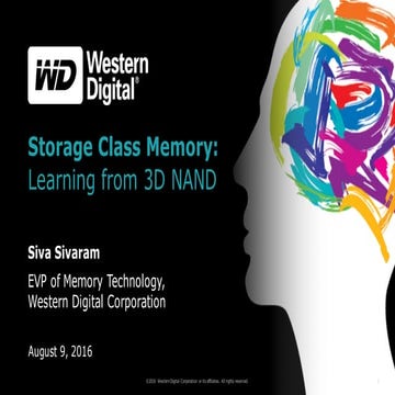 Storage Class Memory: Learning from 3D NAND