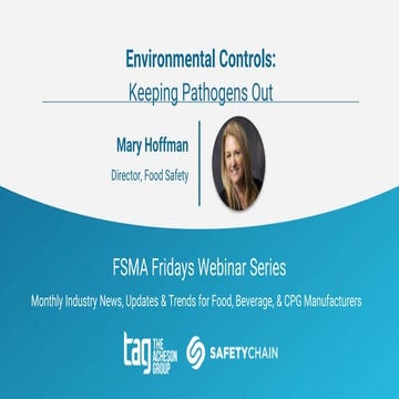 Environmental Controls: Keeping Pathogens Out