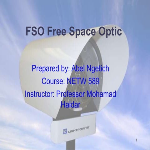 Fso free space optic 