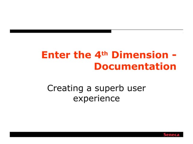 FSOSS - Enter the 4th Dimension: Documentation