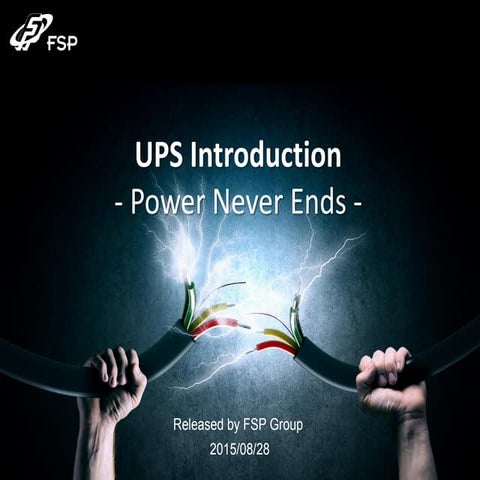 FSP UPS introduction 20150826