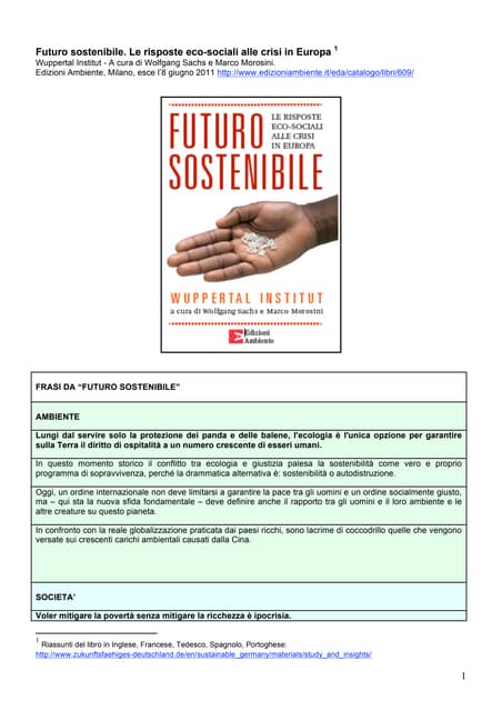 Frasi E Brani Scelti Da Futuro Sostenibile 11