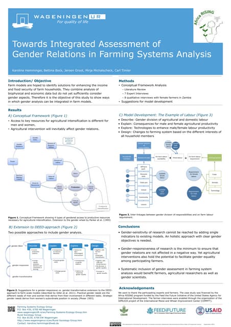 Towards integrated assessment of gender relations in farming systems analysis