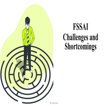 FSSAI (Challenges and Shortcomings and Definitions)