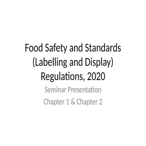 FSS Labelling & Display Regulations.pptx