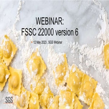 FSSC Version 6 changes 