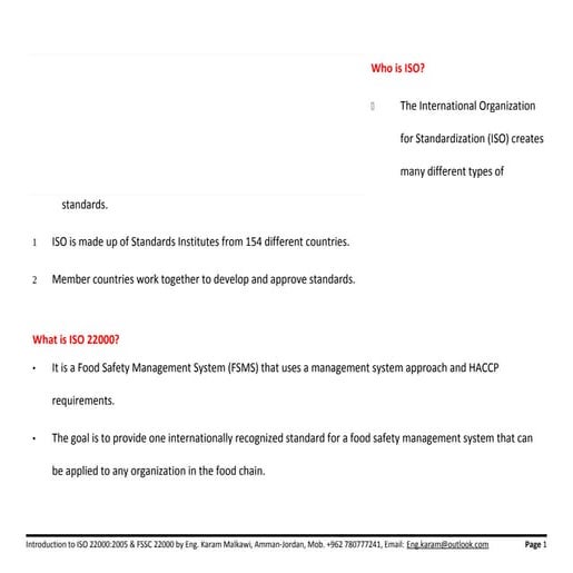 Fssc22000 vs ISO 22000