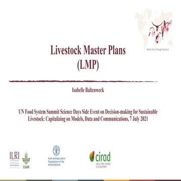 Livestock Master Plans (LMP)