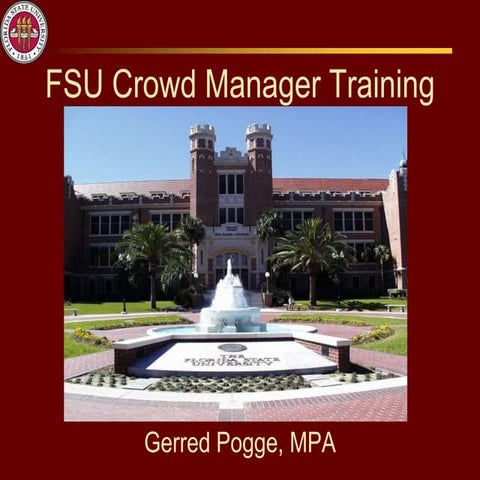 Fsu crowd manager training