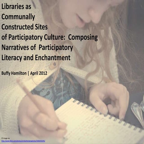 Libraries as Communally Constructed Sites of Participatory Culture---Composin...