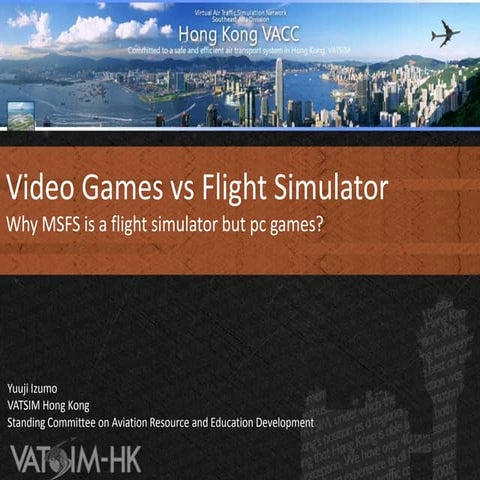 Flight Simulator vs Video Game