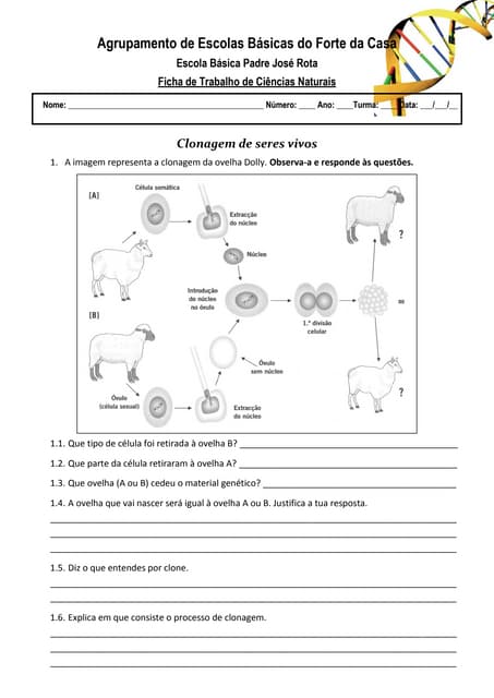 Ft clonagem de seres vivos