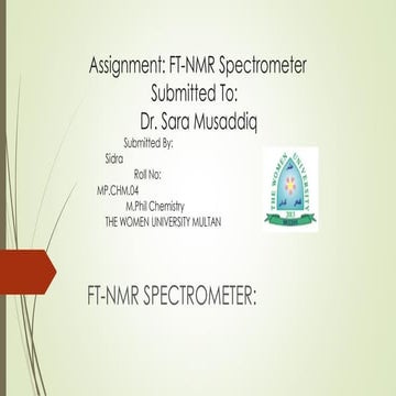 Ft nmr spectrometer 2