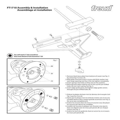 Freud Ft1710 Instructions | PDF